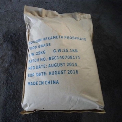 Catégorie comestible 68% de l'hexamétaphosphate SHMP de sodium de sel de phosphate de phosphore