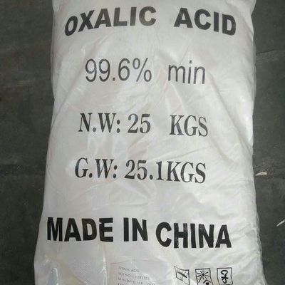 99,6% Min Oxalic Acid Dihydrate Cas aucune catégorie d'industrie de fibres de laine d'auxiliaires de textile des mordants 6153-56-6