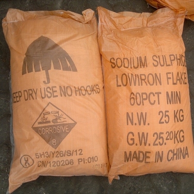 Le jaune 1313-82-2 de sulfure de sodium de CAS s'écaille basse catégorie d'industrie métallurgique