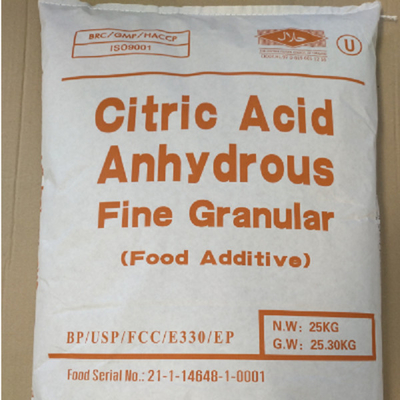 Additifs communs anhydres d'acide citrique 30-100 Mesh CAS No. 77 92 9
